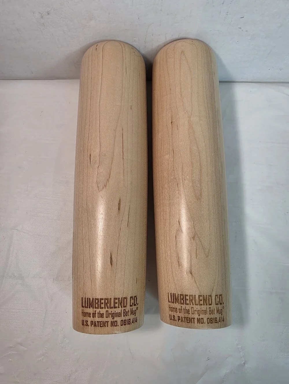 Vtg  Houston MLB Players Choice 10” Lumberlend Co Collectible Bat Mug (Set of 2)